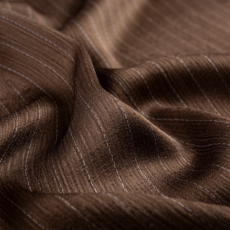 Jäljitelmä asetaattia, kaksipuolinen Crepe Rayon Stripe Kangas
