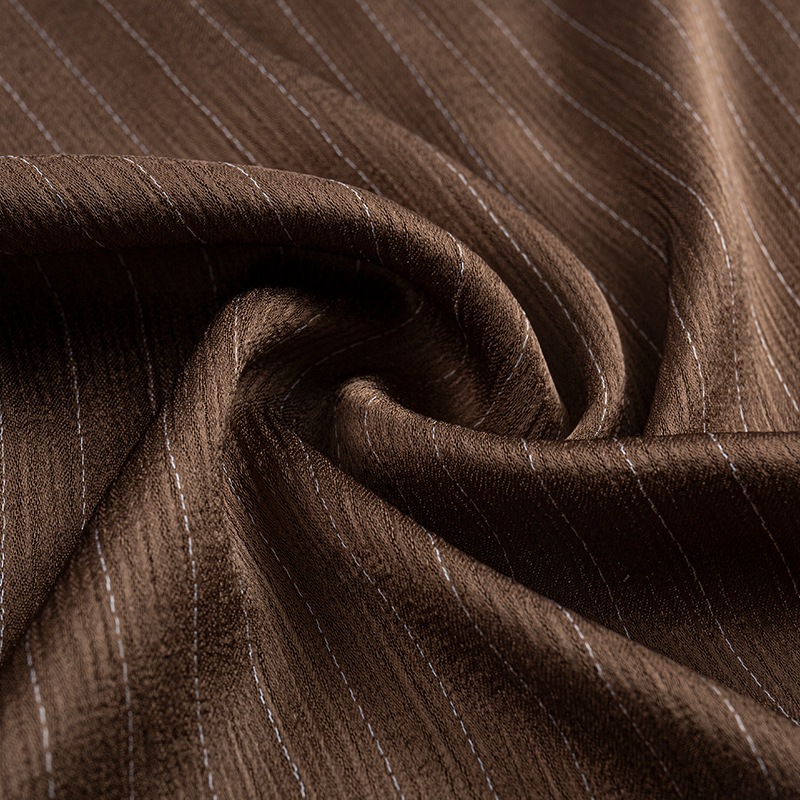 Jäljitelmä asetaattia, kaksipuolinen Crepe Rayon Stripe Kangas