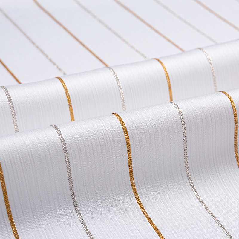 Satin Crepe Gold Stripe -kangas