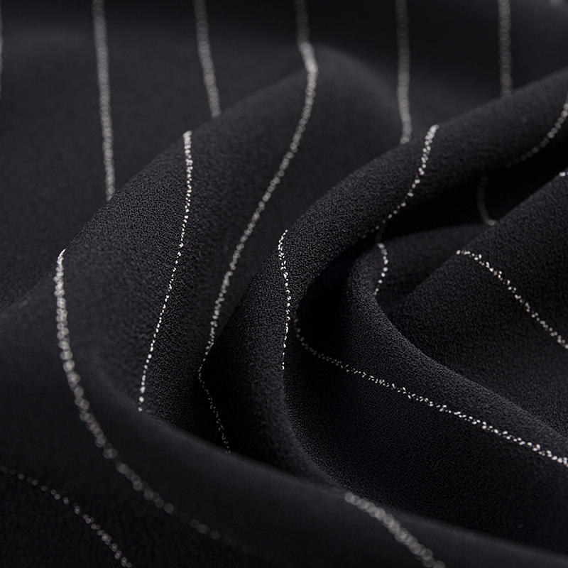Yksipuolinen pellava Rayon Stripe -kangas