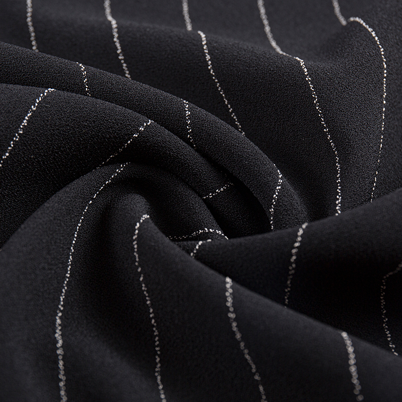 Yksipuolinen pellava Rayon Stripe -kangas